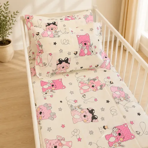 Комплект постельного белья Ranforce Elite LITTLE KIDS 17-0776 Magic cats pink - 5