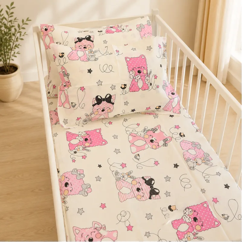 Комплект постельного белья Ranforce Elite LITTLE KIDS 17-0776 Magic cats pink - 4
