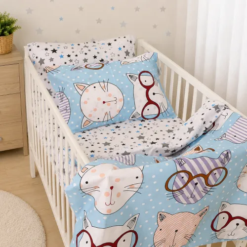 Комплект постельного белья Ranforce Elite LITTLE KIDS 17-0785 Funny cats - 1