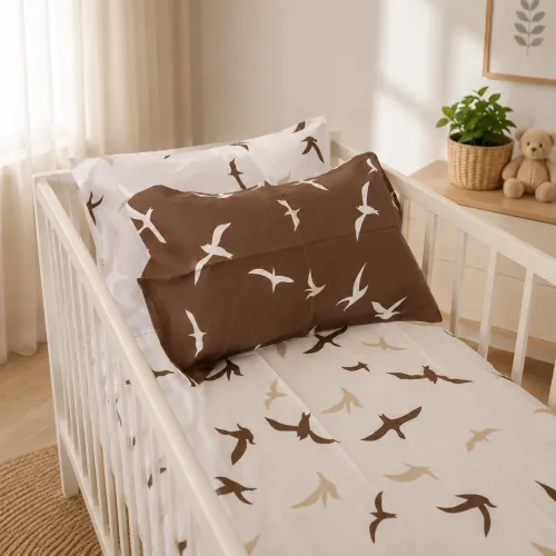 Комплект постельного белья Ranforce Elite LITTLE KIDS 17-0826 Flying birds brown - 5