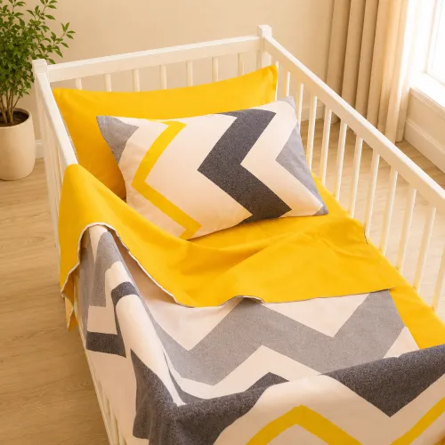 Комплект постельного белья Ranforce Elite BABY 17-0829 Zigzag ornament - 1