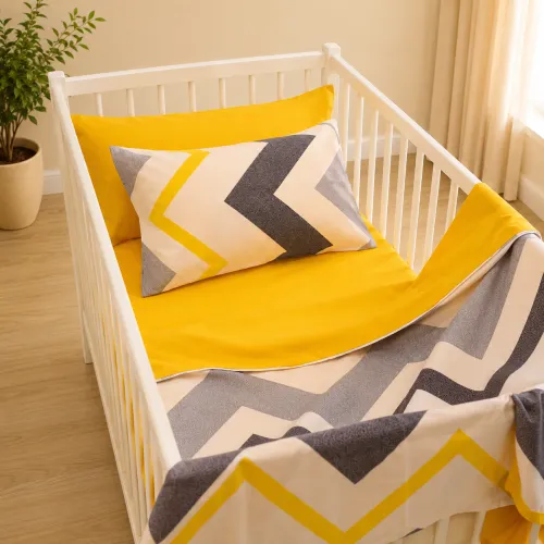 Комплект постельного белья Ranforce Elite LITTLE KIDS 17-0829 Zigzag ornament - 1
