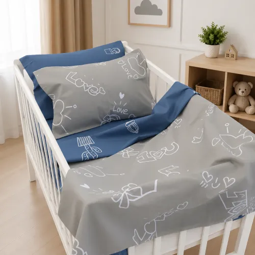 Комплект постельного белья Ranforce Elite LITTLE KIDS 17-0844 Love Notes - 1