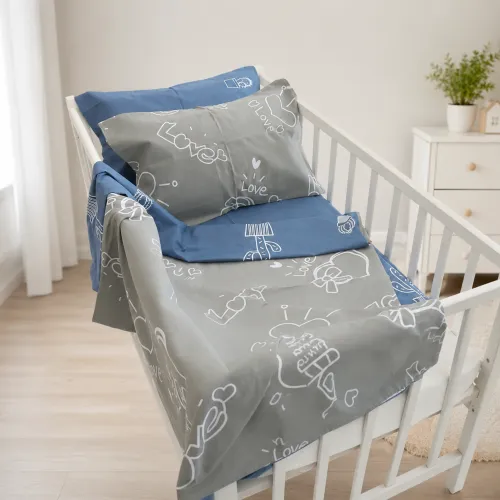 Комплект постільної білизни Ranforce Elite BABY 17-0844 Love Notes - 1