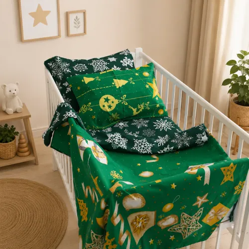 Комплект постельного белья Ranforce Elite BABY 17-0876 Emerald Magic - 1