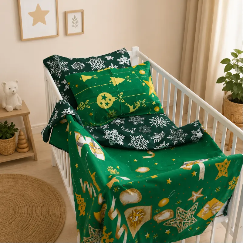 Комплект постільної білизни Бязь BABY 17-0876 Emerald Magic