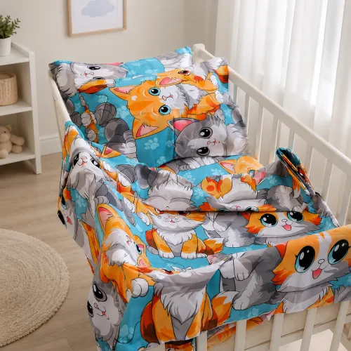 Комплект постільної білизни Бязь BABY 17-0969 Dapper Cats - 1