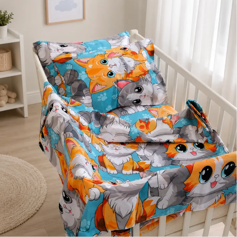 Комплект постільної білизни Бязь BABY 17-0969 Dapper Cats