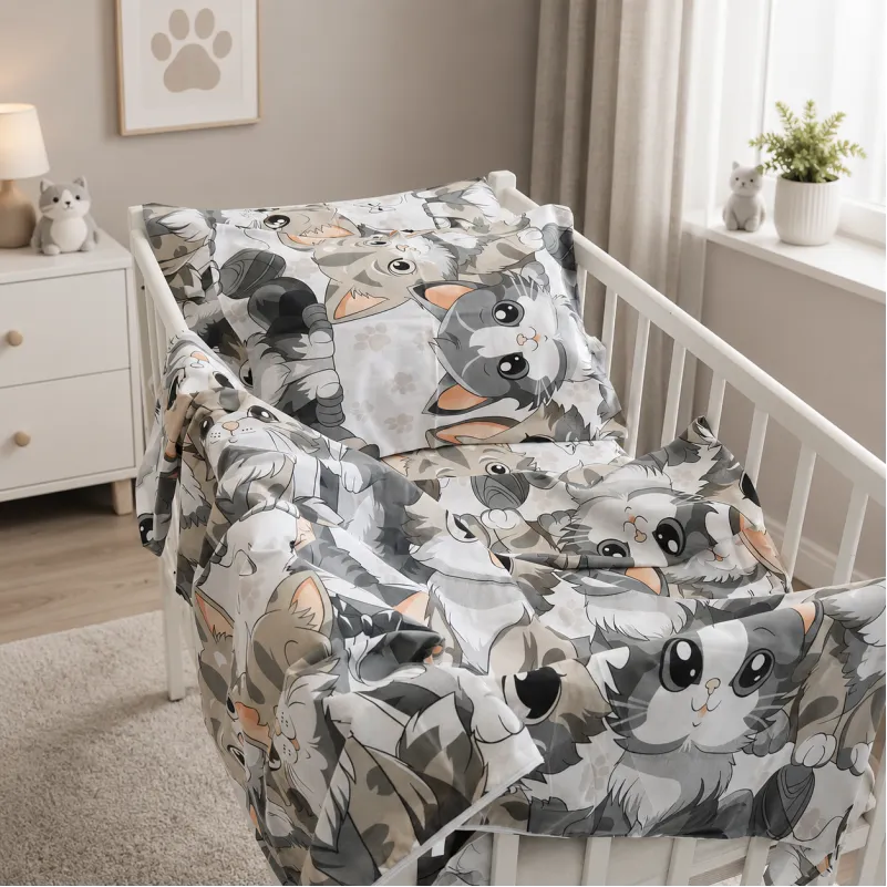 Комплект постільної білизни Бязь BABY 17-0970 Cuddle Cats