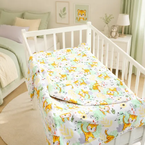Комплект постільної білизни Бязь BABY 17-0971 Kittens in Nature - 5