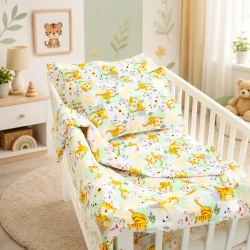 Комплект постільної білизни Бязь BABY 17-0971 Kittens in Nature - 1