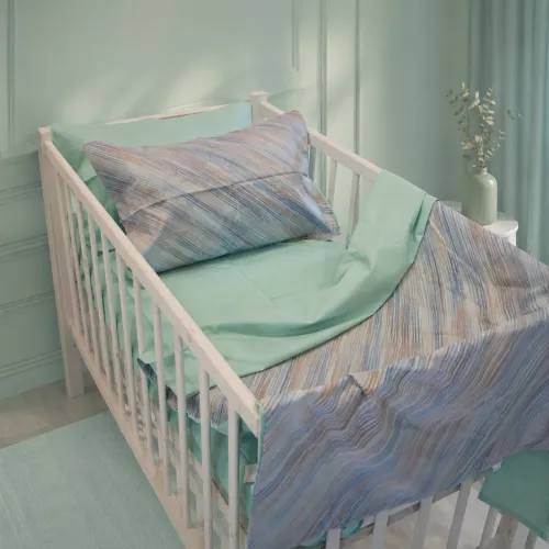 Комплект постільної білизни Сатин LITTLE KIDS 22-1416 Pastel Dream - 1