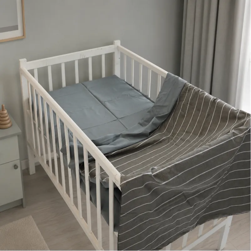 Комплект постільної білизни Сатин LITTLE KIDS 22-1423 Thin stripe Фото - 7