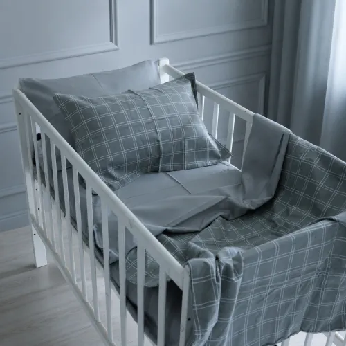 Комплект постільної білизни Сатин LITTLE KIDS 22-1424 Light cell - 1
