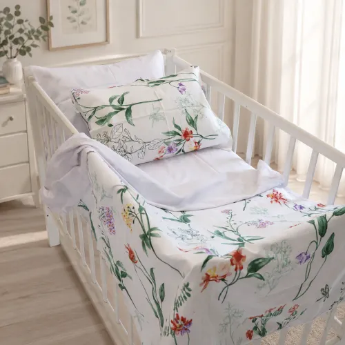 Комплект постельного белья Сатин BABY 22-1431 Meadow floral - 1