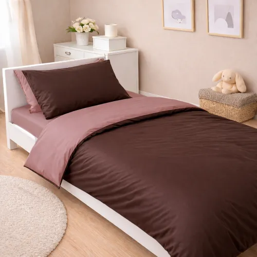 Комплект постельного белья Сатин JUNIOR Cappuccino 0165+0211
