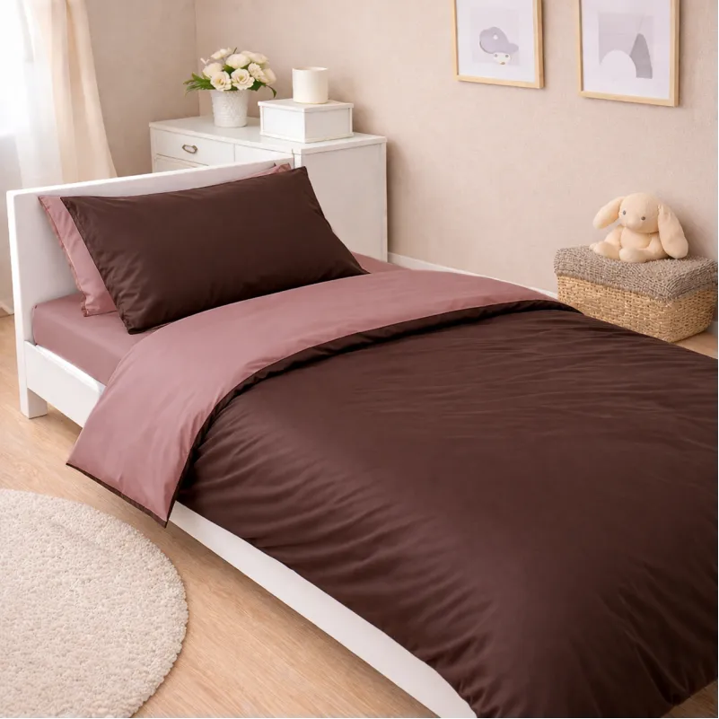 Комплект постельного белья Сатин JUNIOR Cappuccino 0165+0211