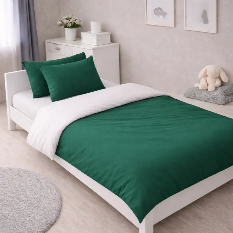 Комплект постельного белья Бязь JUNIOR Green Diego (11-2107+18-0130)