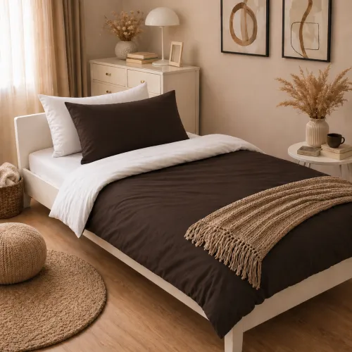 Комплект постельного белья Ranforce Elite JUNIOR Mocco (11-2107+19-1217)