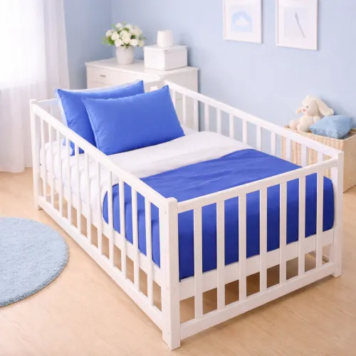 Комплект постельного белья  Бязь BABY Pablo Blue(11-2107+19-4150) - 1