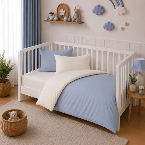 Комплект постільної білизни Поплін BABY Poplin Line 002 + 054 Geraldine - 1