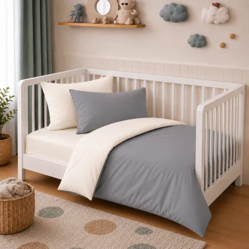 Комплект постельного белья Поплин BABY Poplin Line 002 + 056 Kathleen - 1