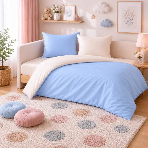 Комплект постельного белья  JUNIOR Poplin Line 002 + 067 Maricel - 1