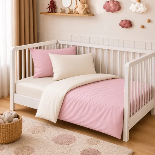 Комплект постельного белья Поплин BABY Poplin Line 002 + 018 Abegail - 1