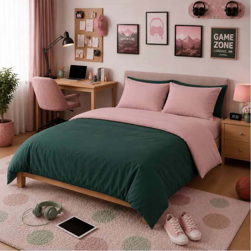 Комплект постельного белья TEENAGER Poplin Line 015 + 091 Hanna