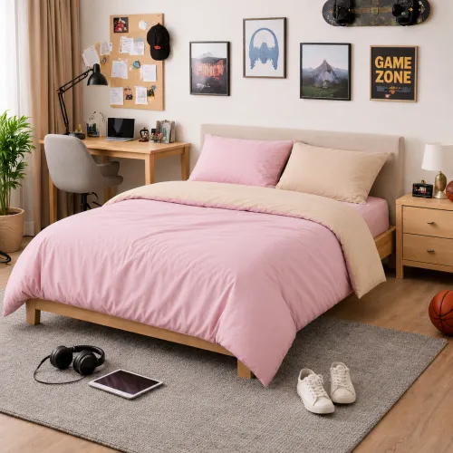 Комплект постельного белья TEENAGER Poplin Line 015 + 041 Honey