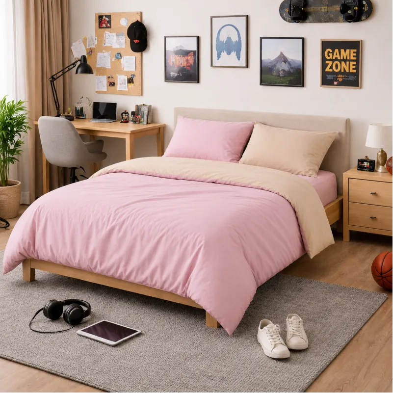 Комплект постельного белья TEENAGER Poplin Line 015 + 041 Honey