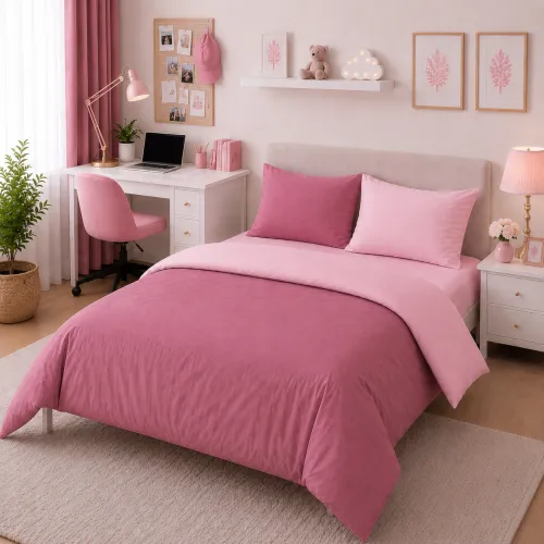 Комплект постельного белья TEENAGER Poplin Line 018 + 041 Dahlia - 1