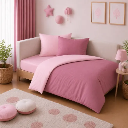 Комплект постельного белья JUNIOR Poplin Line 018 + 041 Dahlia - 1