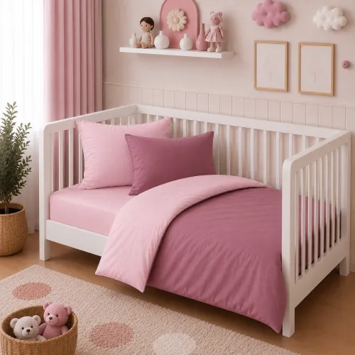 Комплект постельного белья Поплин BABY Poplin Line 018 + 041 Dahlia - 1