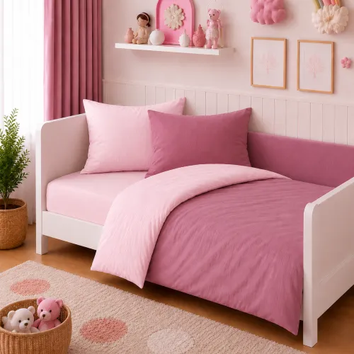 Комплект постельного белья LITTLE KIDS Poplin Line 018 + 041 Dahlia - 1