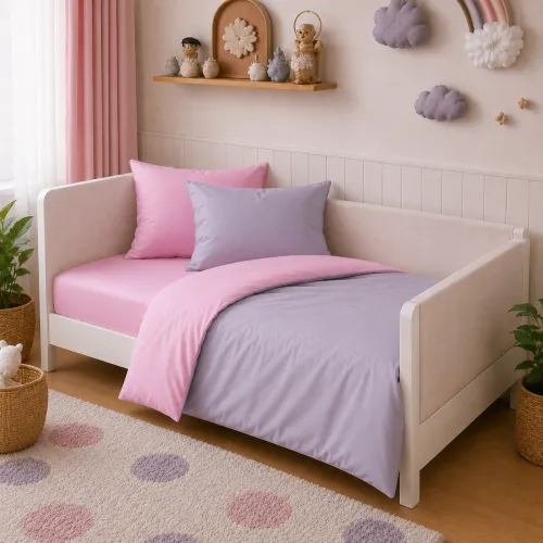 Комплект постельного белья LITTLE KIDS Poplin Line 018 + 056 Stephannie - 1