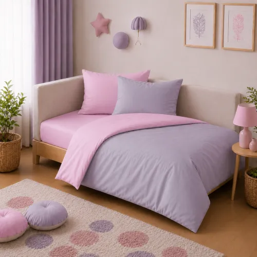 Комплект постельного белья JUNIOR Poplin Line 018 + 056 Stephannie - 1