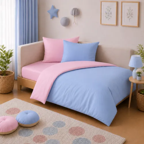 Комплект постельного белья JUNIOR Poplin Line 018 + 067 Nelson - 1