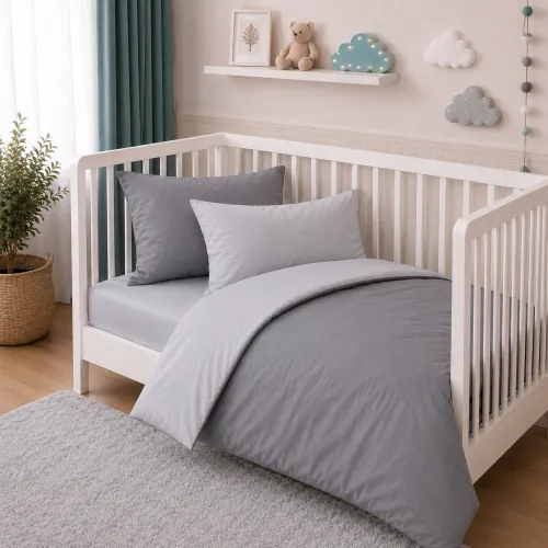 Комплект постільної білизни Поплін BABY Poplin Line 054 + 056 Monique - 1
