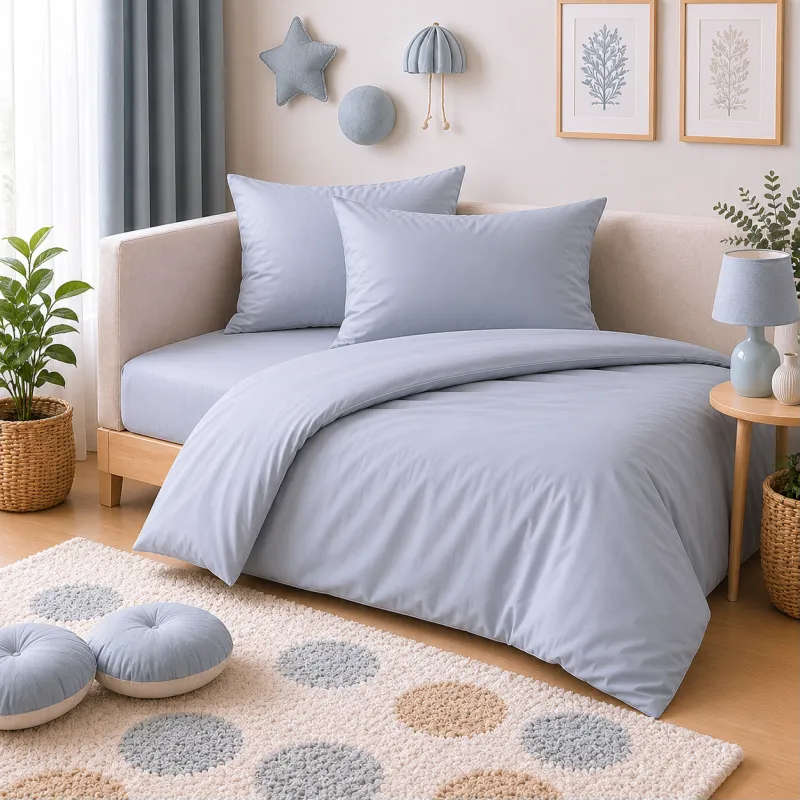 Комплект постільної білизни Поплін JUNIOR Poplin Line "054 Light Gray"
