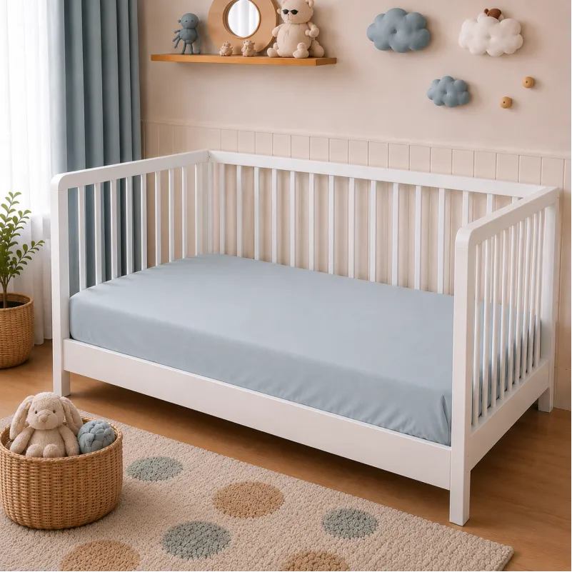 Комплект постільної білизни Поплін BABY Poplin Line "054 Light Gray" - 4