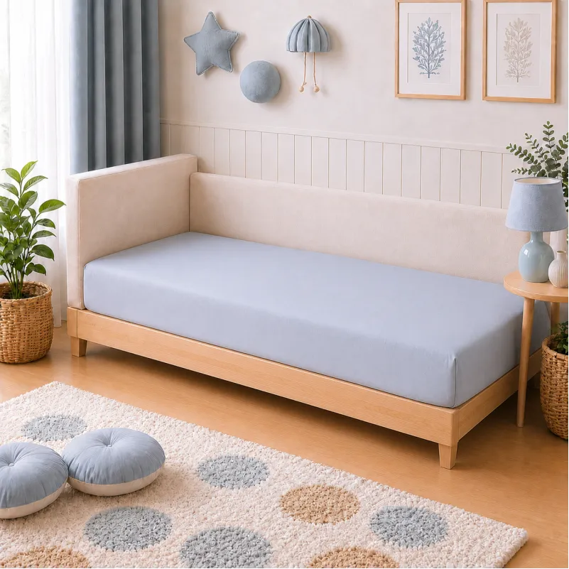 Комплект постільної білизни Поплін JUNIOR Poplin Line "054 Light Gray" Фото - 6