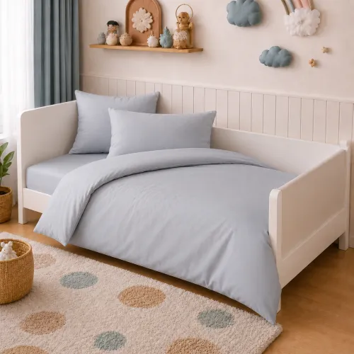 Комплект постельного белья LITTLE KIDS Poplin Line "054 Light Gray"