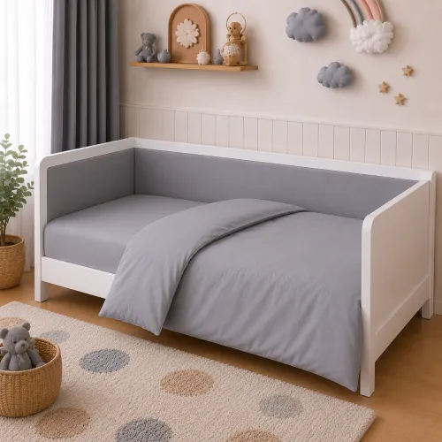 Комплект постельного белья LITTLE KIDS Poplin Line "056 Smoky" - 5