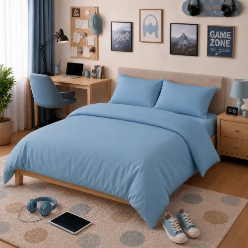 Комплект постельного белья TEENAGER Poplin Line "067 Green wave"