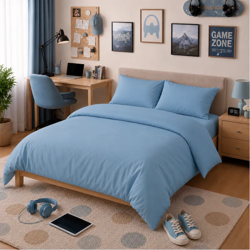 Комплект постельного белья TEENAGER Poplin Line "067 Green wave"