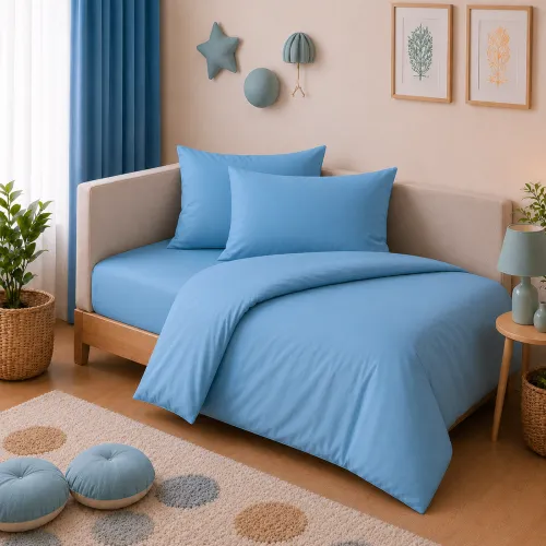 Комплект постельного белья JUNIOR Poplin Line "067 Green wave" - 1