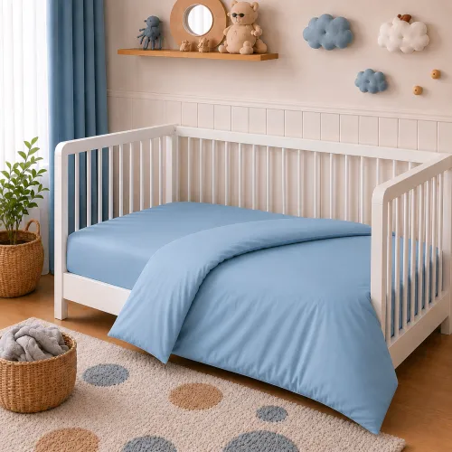 Комплект постельного белья Поплин BABY Poplin Line "067 Green wave" - 5