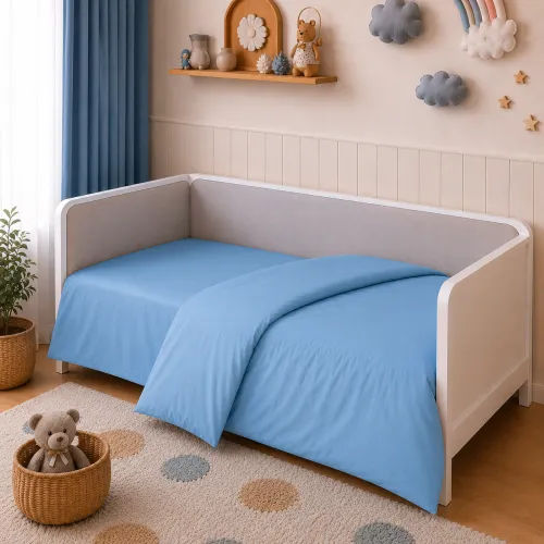 Комплект постельного белья LITTLE KIDS Poplin Line "067 Green wave" - 5