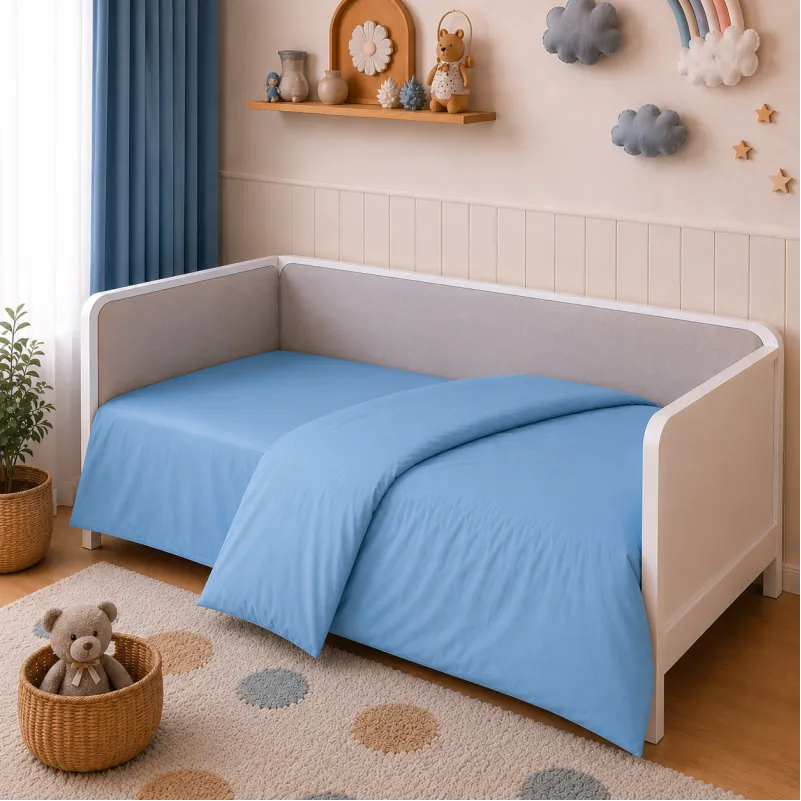 Комплект постельного белья LITTLE KIDS Poplin Line "067 Green wave" - 4